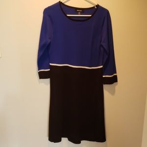Blue and black Nine West sweater dress